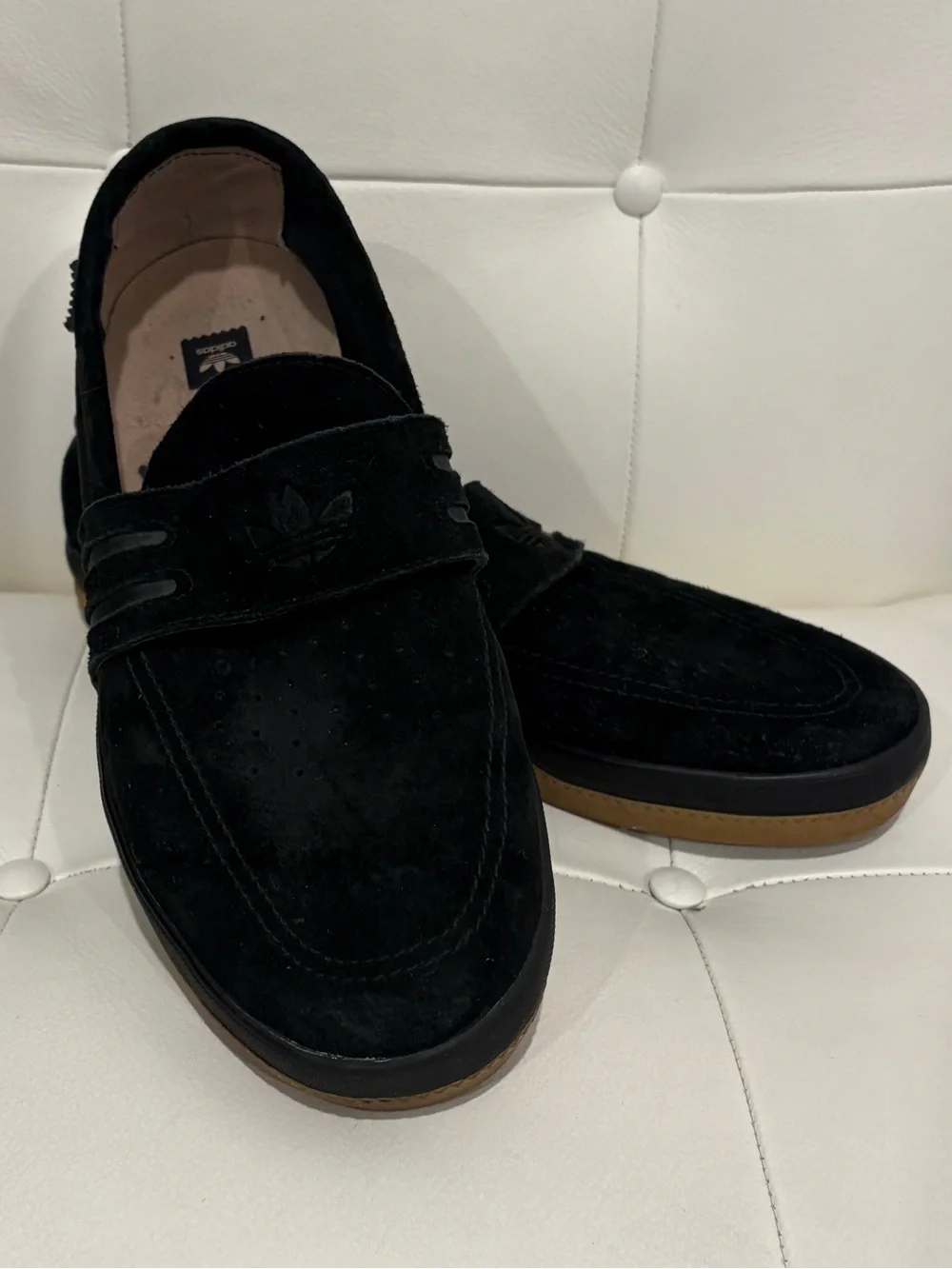 Adidas Acapulco Slip-on Black Suede Loafer Men’s US 9 Unisex